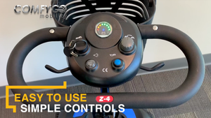 ComfyGo Z-4  Electric Mobility Scooter with Ultra Light & Quick-Detach Frame