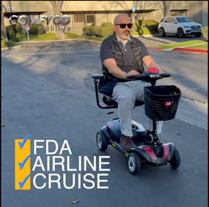 ComfyGo Z-4  Electric Mobility Scooter with Ultra Light & Quick-Detach Frame