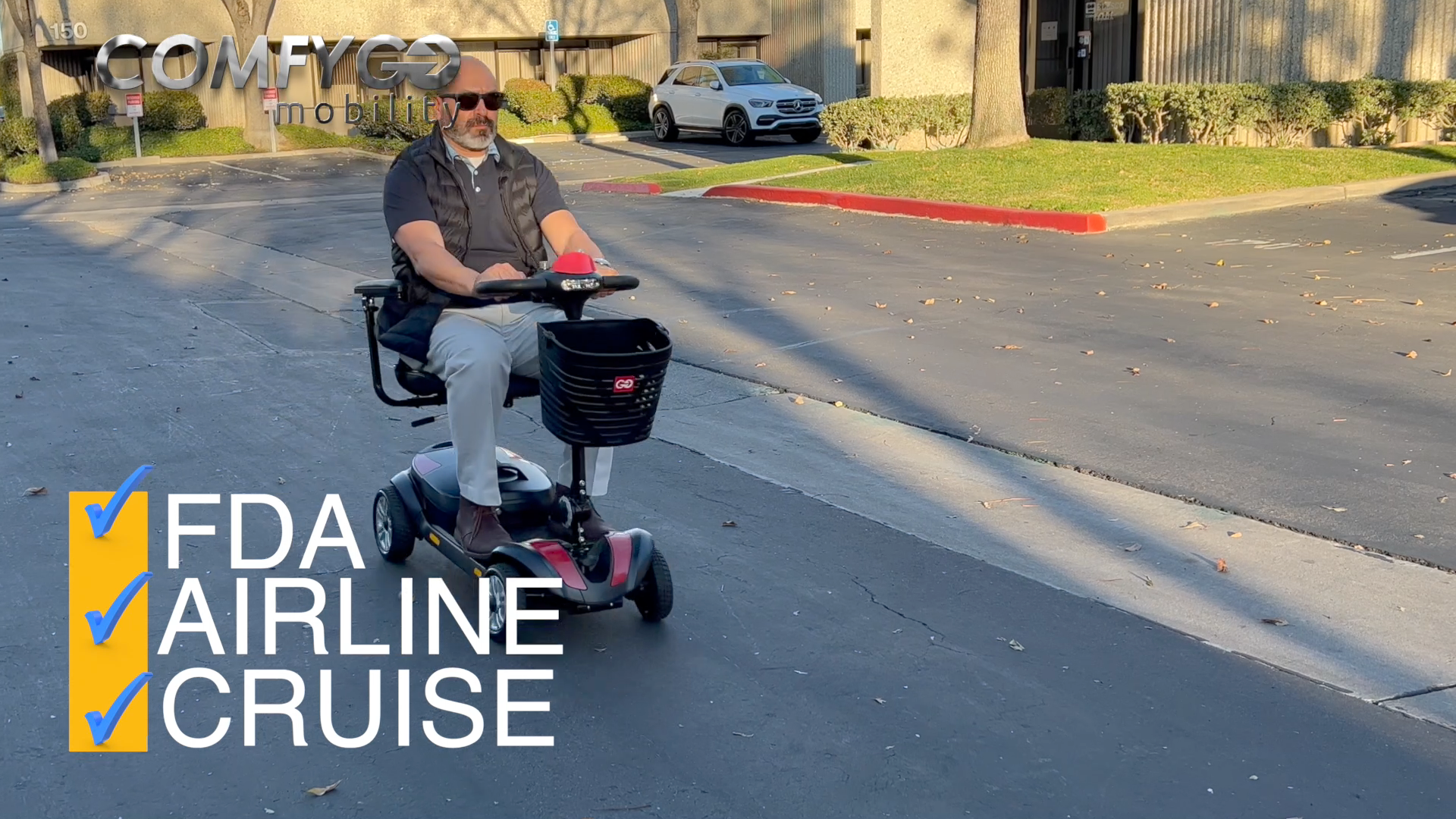 ComfyGo Z-4  Electric Mobility Scooter with Ultra Light & Quick-Detach Frame
