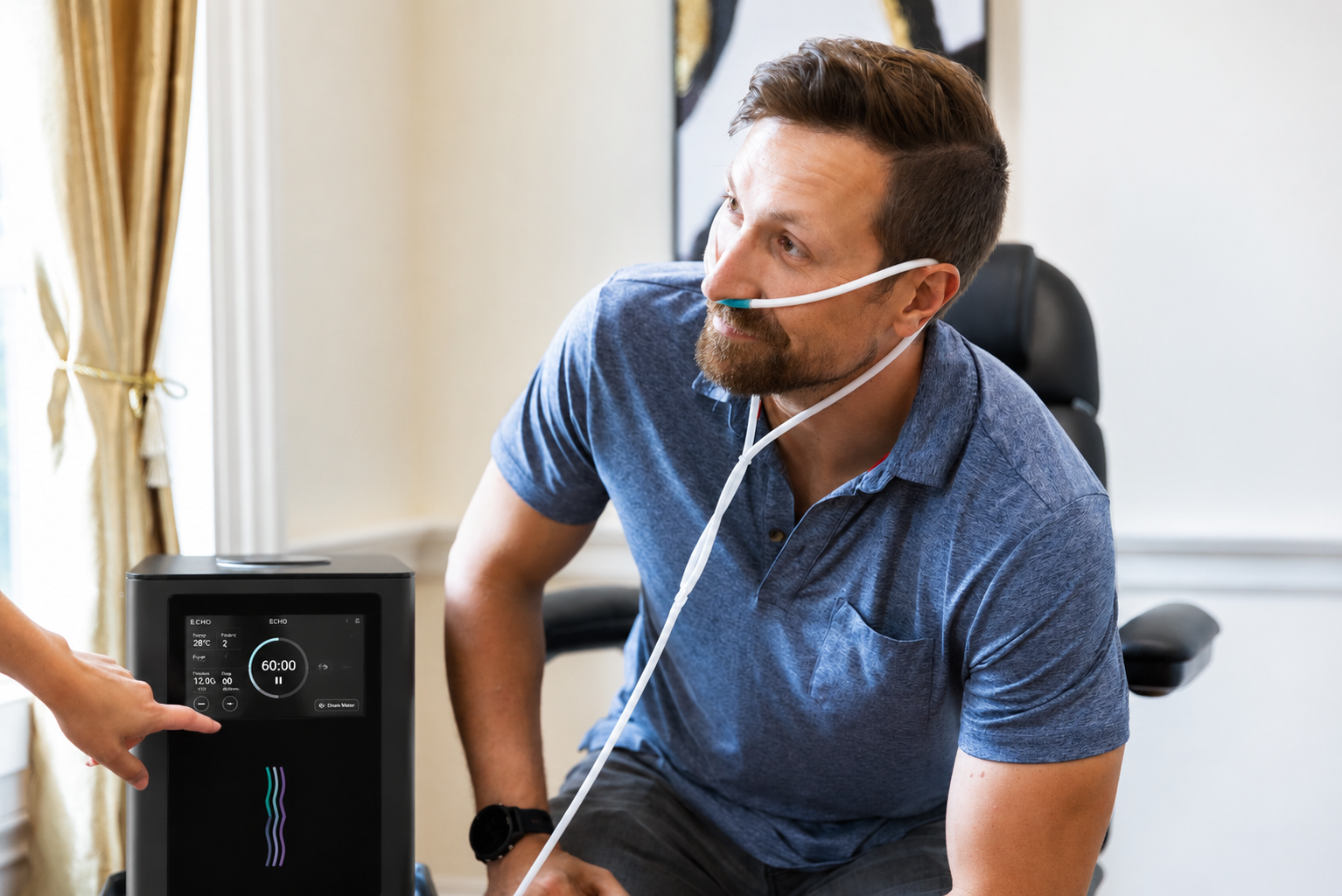 ECHO Refresh Hydrogen Inhalation Machine | SPE/PEM | 1800ml/min