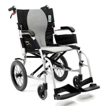 Ergo Flight Transport with swing away footrest and companion brakes
