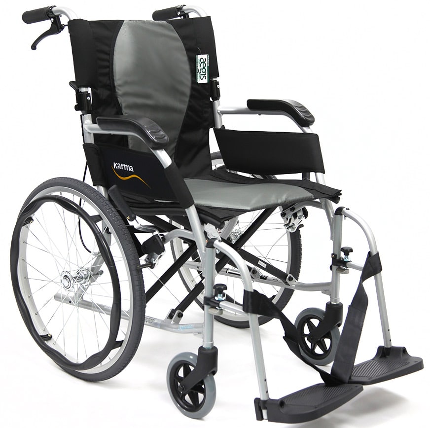 Ergo Flight Ultra Lightweight Ergonomic Wheelchair with Quick Release Wheels 19.8lb