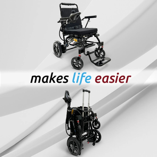 Glide Care G-5 Lightweight Foldable Electric Wheelchair for Adults