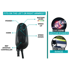 Glide Care G-5 Lightweight Foldable Electric Wheelchair for Adults