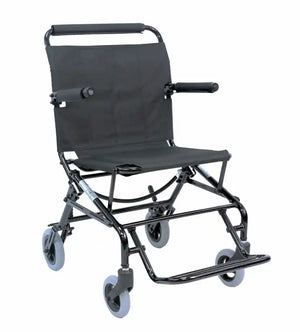 KN-TV10A Ultra-Lightweight Folding Travel Wheelchair with Aircraft-Grade Aluminum Frame and Compact Design-14.9lb