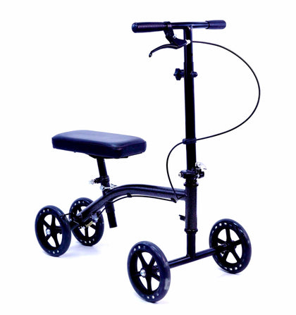 KW-200 Luxury Lightweight 4-Wheeled Knee Walker in Black