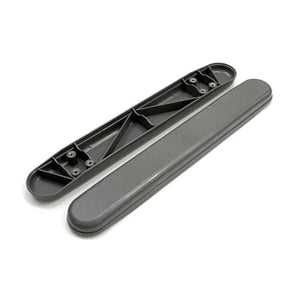 Karman® AP21 Full-Length Grey Arm Pads: Cushioned Vinyl for Wheelchairs