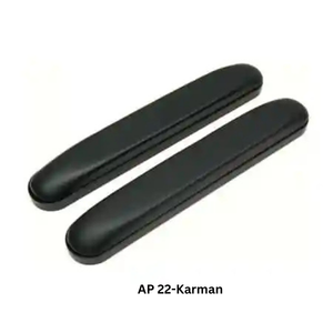 Karman® AP21 Full-Length Grey Arm Pads: Cushioned Vinyl for Wheelchairs