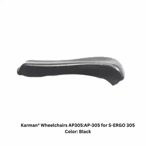 Karman® AP21 Full-Length Grey Arm Pads: Cushioned Vinyl for Wheelchairs