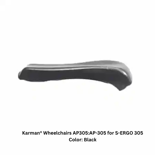 Karman® AP21 Full-Length Grey Arm Pads: Cushioned Vinyl for Wheelchairs