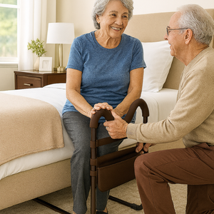 Karman®  Assist Bed Rail with Padded Grip in Rich Chocolate