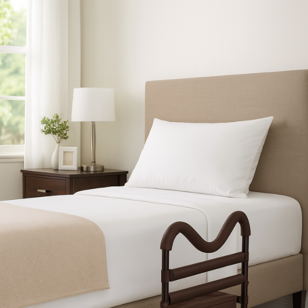 Karman®  Assist Bed Rail with Padded Grip in Rich Chocolate