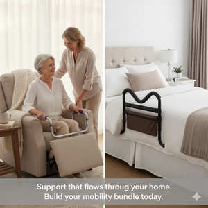 Karman®  Assist Bed Rail with Padded Grip in Rich Chocolate