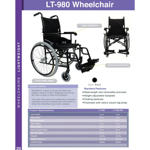 Karman Ultra Lightweight LT-980 - 13 lb Frame. Wheelchair