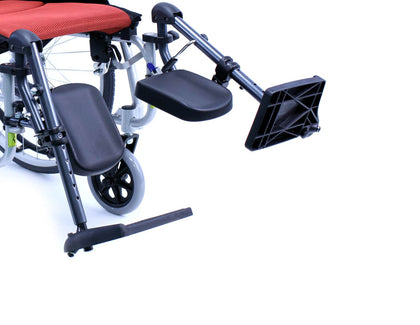 Karman Elevating Legrest with Padded Calf Pad  Adjustable Footplates for S-115 & S-100 Series Wheelchairs