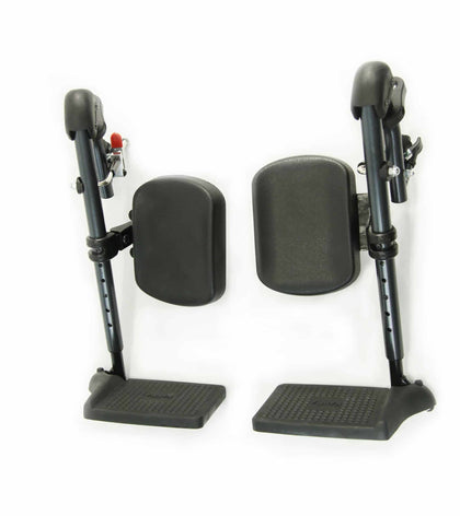Karman Elevating Legrest with Padded Calf Pad  Adjustable Footplates for S-115 & S-100 Series Wheelchairs