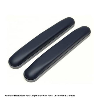 Karman Healthcare AP22U Full-Length Blue Arm Pads: Cushioned & Durable