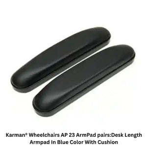 Karman Healthcare AP22U Full-Length Blue Arm Pads: Cushioned & Durable