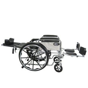Karman KN-880 Reclining Wheelchair  180° Full Recline  Extra Wide 20