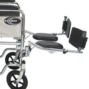 Karman KN-880 Reclining Wheelchair  180° Full Recline  Extra Wide 20