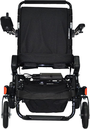 Karman Tranzit Go Electric Wheelchair: Lightweight, Foldable, Brushed Silver or Black