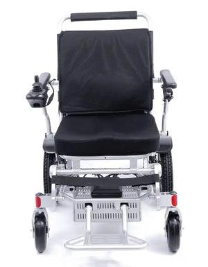 Karman Tranzit Go Electric Wheelchair: Lightweight, Foldable, Brushed Silver or Black
