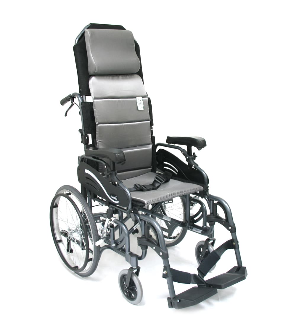 Karman VIP-515 Tilt in Space Folding Wheelchair With Ultra-Light Ergonomic Design