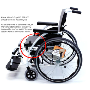 Karman Wheelchair Brake Assembly Replacement Parts & Extensions