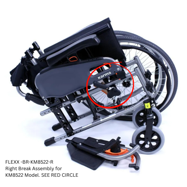 Karman Wheelchair Brake Assembly Replacement Parts & Extensions