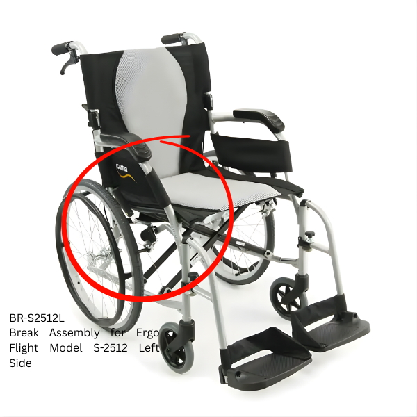 Karman Wheelchair Brake Assembly Replacement Parts & Extensions