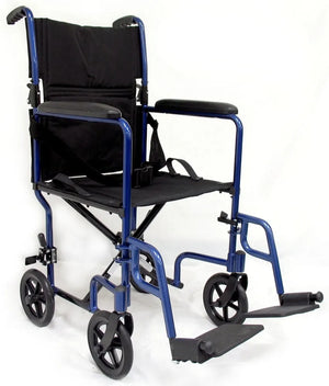 LT-2017 &  2019 19 lbs. Lightweight Transport Chair with Removable Footrest