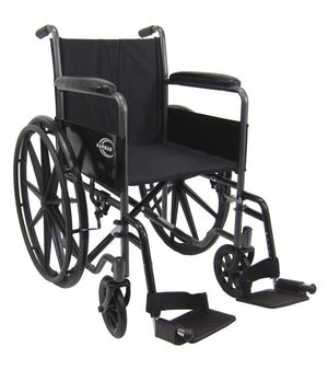 LT-800T 34 lbs. Lightweight Steel Wheelchair with Fixed Armrest