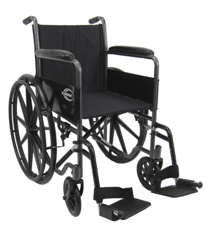 LT-800T 34 lbs. Lightweight Steel Wheelchair with Fixed Armrest