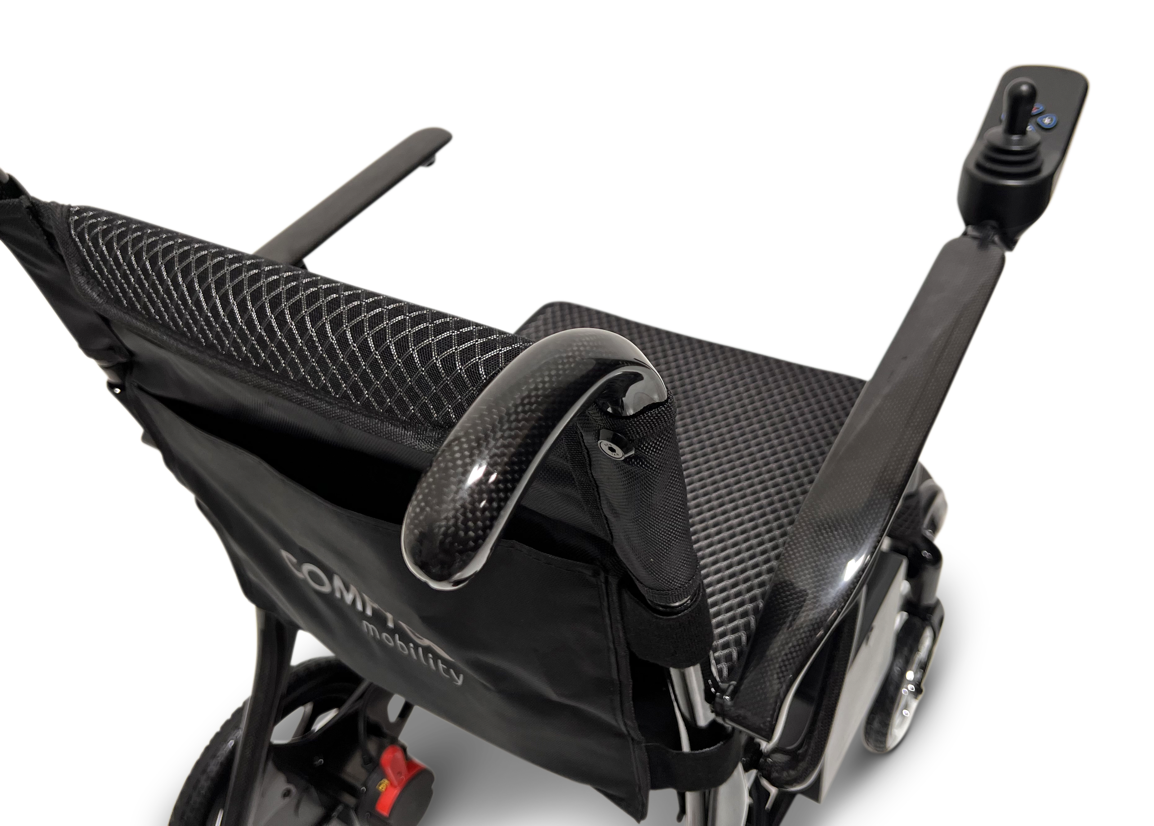 Phoenix Carbon Fiber Electric Travel Wheelchair with 360 Joystick& LCD Display