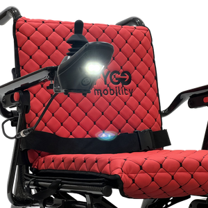 Phoenix Carbon Fiber Electric Travel Wheelchair with 360 Joystick& LCD Display