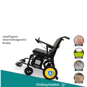 Phoenix Carbon Fiber Electric Travel Wheelchair with 360 Joystick& LCD Display
