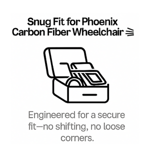 Phoenix Electric Wheelchair Travel Bag with Joystick and Controller Protection