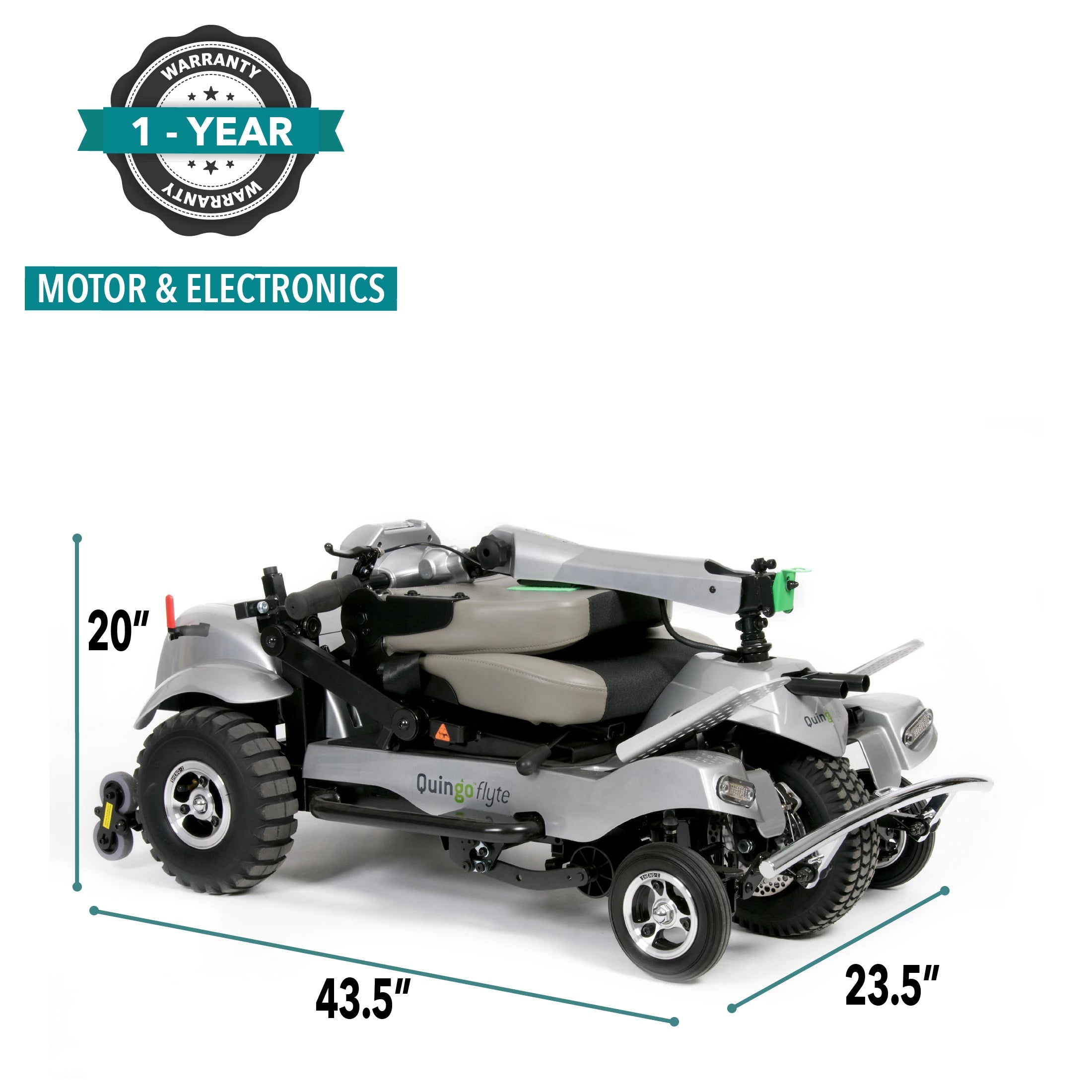 ComfyGO x Quingo Flyte Mobility Scooter with MK2 Self Loading Ramp