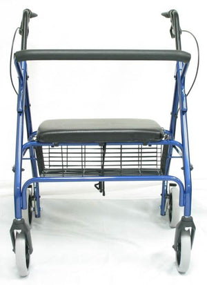 R-4700 Extra Wide Bariatric Rollator with Padded Flip-down Seat in 2 Jewel Tones!