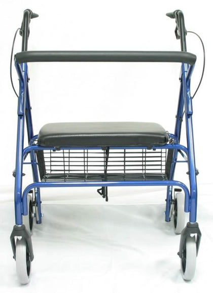 R-4700 Extra Wide Bariatric Rollator with Padded Flip-down Seat in 2 Jewel Tones!