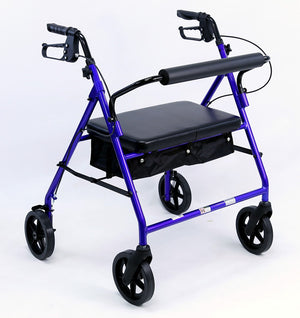 R-4800 Extra Wide Lightweight Rollator, Aluminum, 20 lbs.