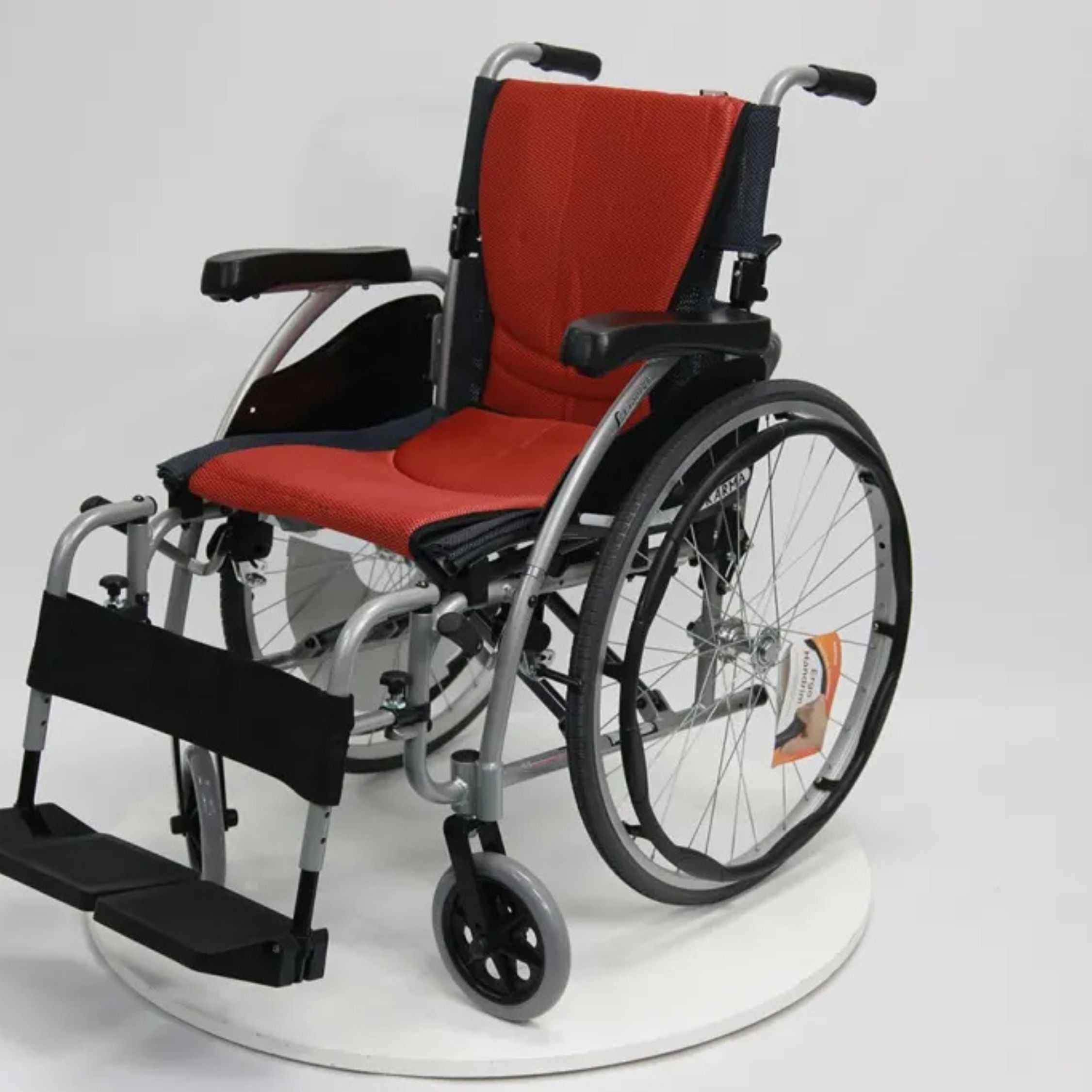 S-Ergo 125 Ergonomic Wheelchair with Flip-Back Armrest and Swing Away Footrest