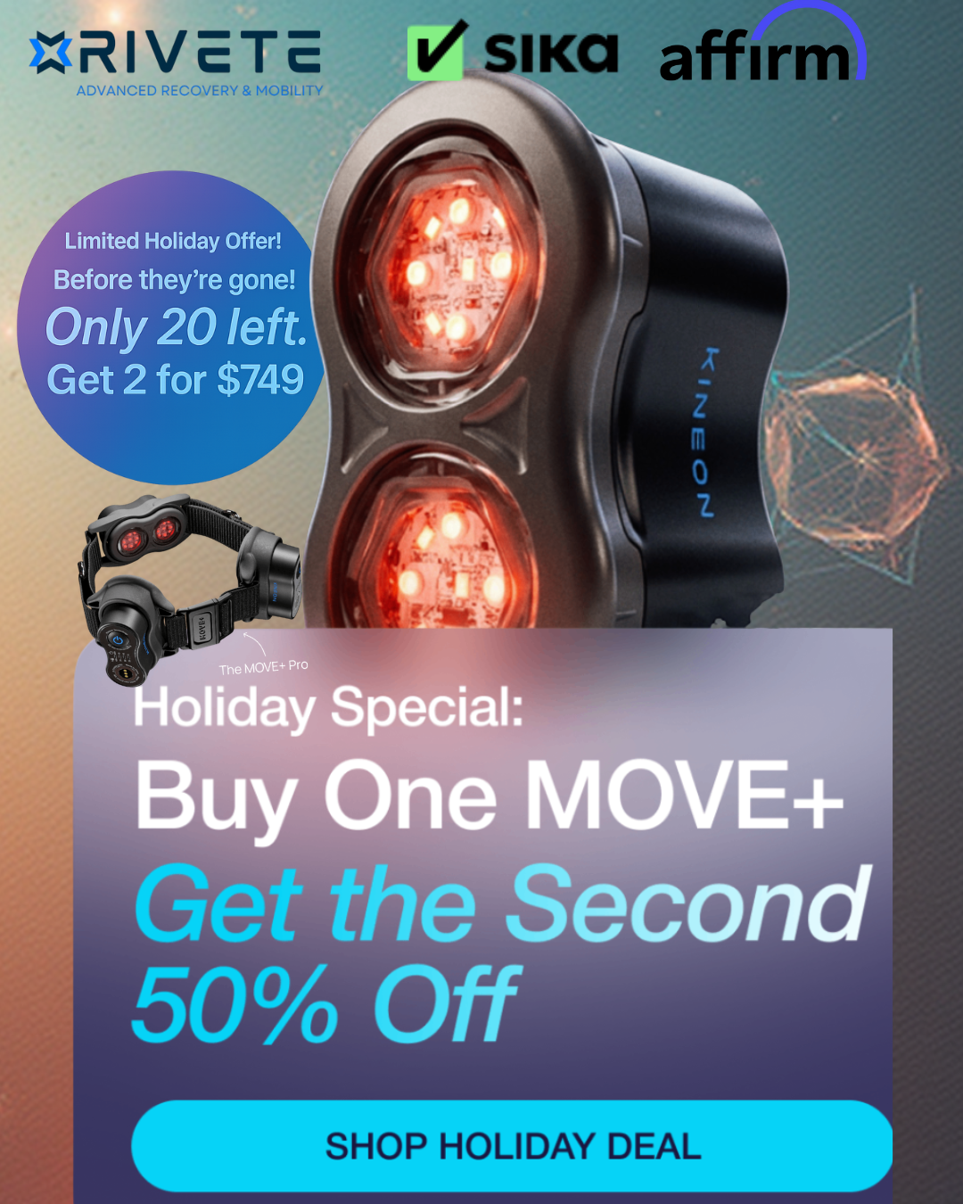 The MOVE+ Pro LED & Laser