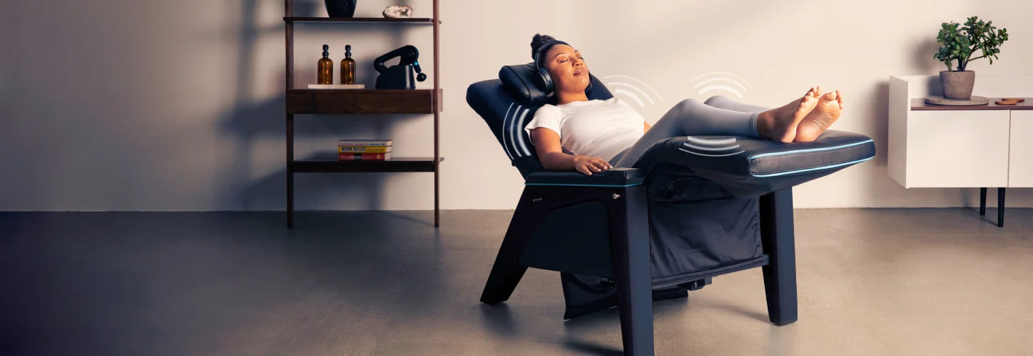 Therabody Lounger Zero Gravity Recliner with Vibroacoustic Therapy
