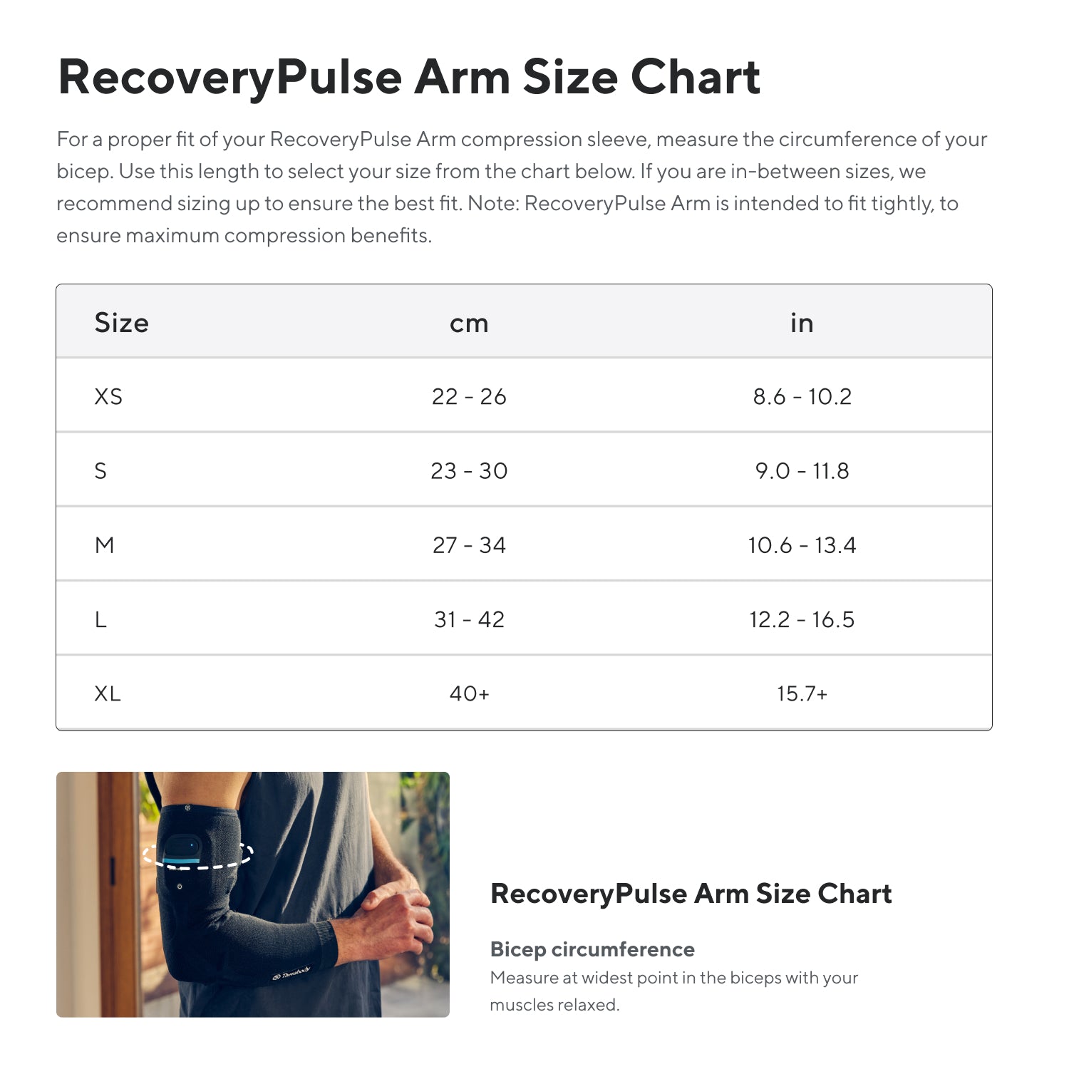 Therabody Recovery Pulse Arm Compression Sleeve