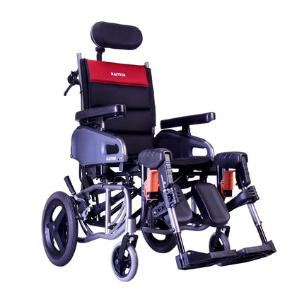 VIP2 (TR) Tilt & Recline Transport Wheelchair Ultra lightweight 43 lbs.