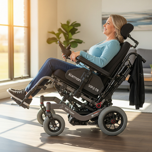 VIP2 (TR) Tilt & Recline Transport Wheelchair Ultra lightweight 43 lbs.