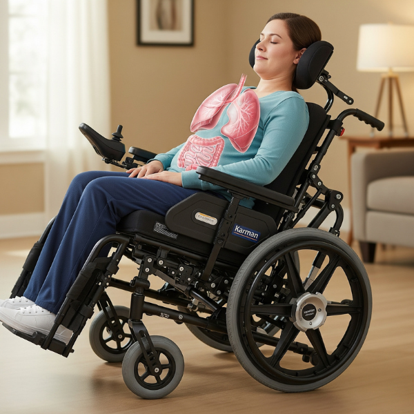 VIP2 (TR) Tilt & Recline Transport Wheelchair Ultra lightweight 43 lbs.