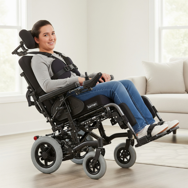 VIP2 (TR) Tilt & Recline Transport Wheelchair Ultra lightweight 43 lbs.