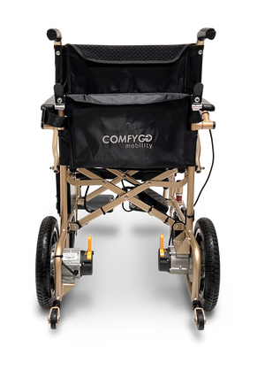 X-7 ComfyGO Lightweight Foldable Electric Wheelchair for Travel